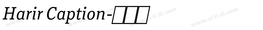 Harir Caption字体转换